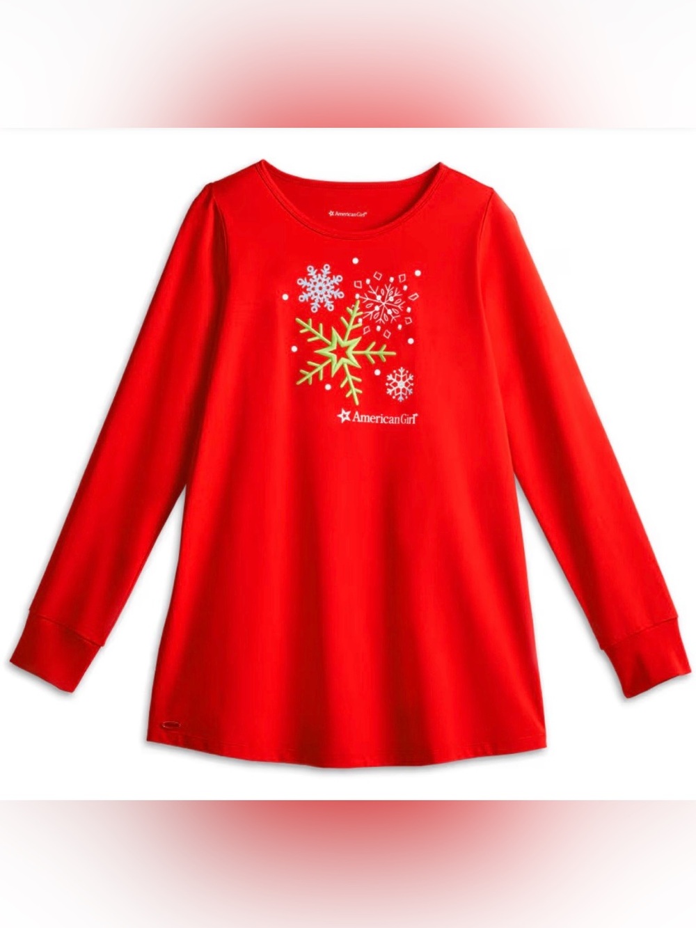 American Girl Holiday Dreams Snowflake Pajama Top Women’s Size XL